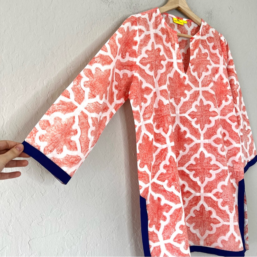 Roberta Roller Rabbit Short Kaftan Coverup - Picture 2 of 7